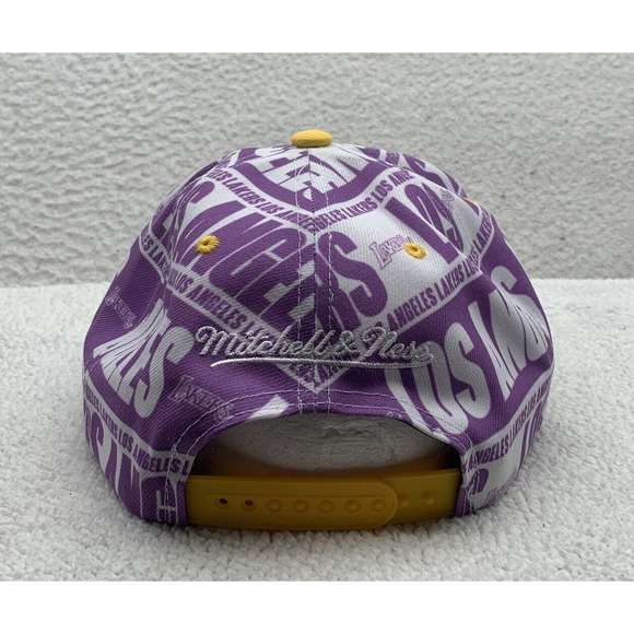 Mitchell & Ness Purple and Yellow Lakers Hat - Picture 4 of 13